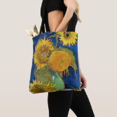 Zes zonnebloemen, Van Gogh Tote Bag (Dichtbij)