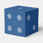 Zes zussen met witte sneeuwvlokken Dice Favor Box Bedankdoosjes (Achterkant)