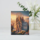 zESa13 BARCELONA Basiliek Sagrada Familia, Briefkaart (Staand voorkant)