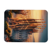 zESa13 BARCELONA Basiliek Sagrada Familia, koelkas Magneet (Horizontaal)