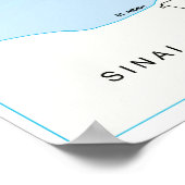 Zesdaagse Oorlogsstrijd van de Golanhoogtepuntkaar Poster (Hoek)