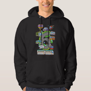 Zesdaagse zestiende jongens Meisjes Kinder auto 6  Hoodie