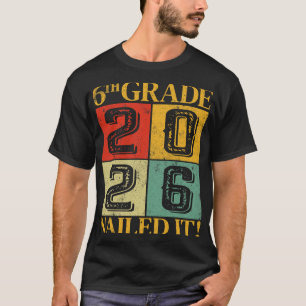 Zesde 6e klas afgestudeerd 2026 Retro basisonderwi T-shirt