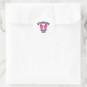 Zesde 6e klas Afstudeerder 2025 Bow Elementary Sch Ronde Sticker (Tas)