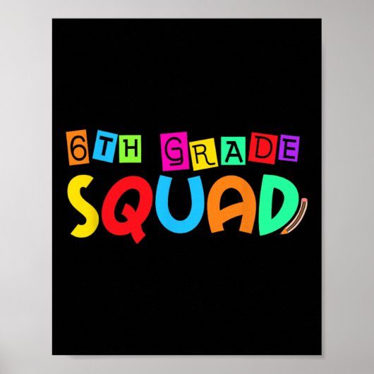 Zesde 6e klas groep terug naar school eerste schoo poster (Voorkant)
