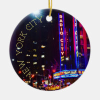 Zesde Avenue New York City Neon Light Night NYC
