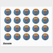 Zesde chakra, Derde oog Ronde Sticker (Vel)