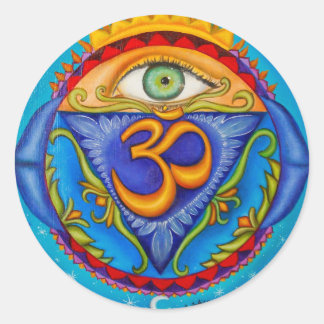 Zesde chakra, Derde oog Ronde Sticker