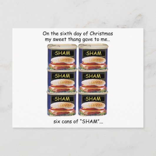 Zesde dag Redneck Kerstmis Feestdagenkaart (Voorkant)