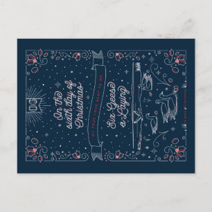 ZESDE DAG VAN CHRISTMAS / kerstBriefkaart Feestdagenkaart