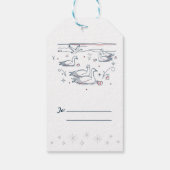 Zesde DAG VAN KERSTMIS / Kerst Gift Label Cadeaulabel (Achterkant)