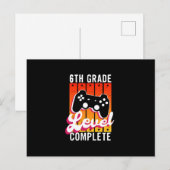 Zesde graad Afstuderen Gamer Afstuderen Briefkaart (Voorkant / Achterkant)