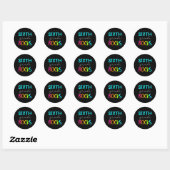 Zesde graad Rocks Team 6e graad leraar Ronde Sticker (Vel)