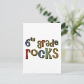 Zesde graad Rocks zesde Briefkaart (Staand voorkant)