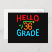 Zesde graad Wiskunde student wiskunde Wiskunde ler Aankondigingskaart (Voorkant / Achterkant)