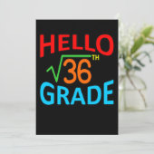 Zesde graad Wiskunde student wiskunde Wiskunde ler Kaart (Staand voorkant)