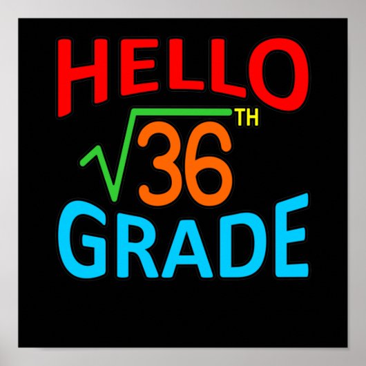 Zesde graad Wiskunde student wiskunde Wiskunde ler Poster (Voorkant)