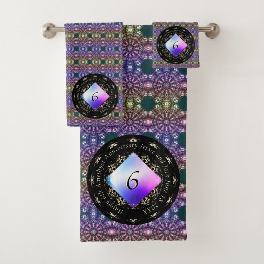 Zesde Jubileum Amethyst Bad Handdoek (Insitu)