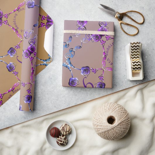 Zesde Jubileum Amethyst Rozen Cadeaupapier (Crafts)