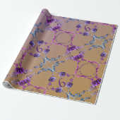 Zesde Jubileum Amethyst Rozen Cadeaupapier (Uitgerold)