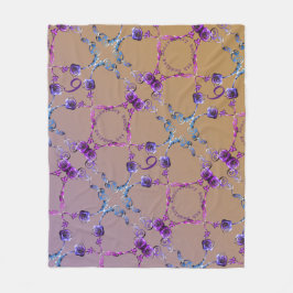 Zesde Jubileum Amethyst Rozen Fleece Deken