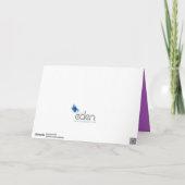 Zesde Jubileum hart paars amethist Kaart (Achterkant)