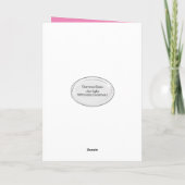 Zesde Jubileum Heart Bubbles op zwart Kaart (Achterkant)