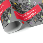 Zesde Jubileum, nagels en Snoep Cadeaupapier (Rol Hoek)