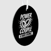 Zesde Jubileum paren gehuwd 6 jaar sterk Ornament (voorkant)