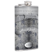 Zesde Jubileum Suiker en strijkijzer Heupfles (Rechts)