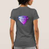 Zesde Jubileum voor bruiloft Amethyst Heart Emblem T-shirt (Achterkant)