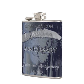 Zesde Jubileum voor suiker en ijzerbruiloft Steamp Heupfles (Links)