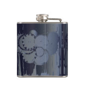 Zesde Jubileum voor suiker en ijzerbruiloft Steamp Heupfles (Achterkant)