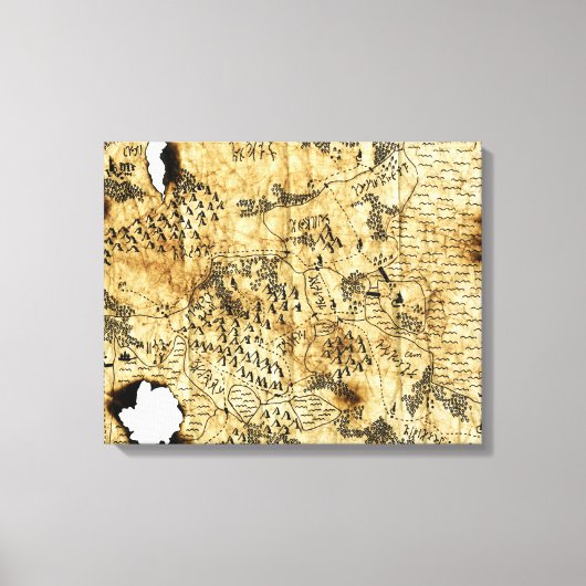 Zesde kaart van het vergeten rijk canvas afdruk (Voorkant)