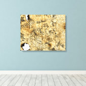 Zesde kaart van het vergeten rijk canvas afdruk (Insitu (Houten vloer))