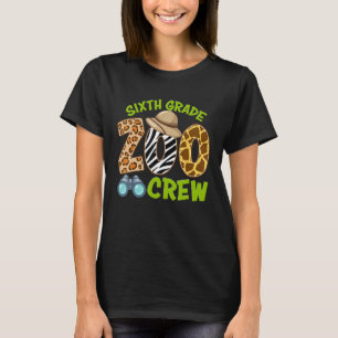 Zesde klas dierentuin bemanning terug naar school t-shirt