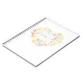 Zesde klas Floral hart terug naar school Notitieboek (Linkerzijde)