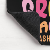 Zesde klas leraar Kleurrijke tekst  Muismat (Hoek)