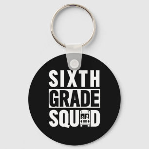 Zesde klas Squad (6de klas School - witte tekst) Sleutelhanger