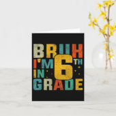 Zesde klas terug naar school bruh ik zit in de 6e kaart (Gele Bloem)