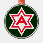 Zesde Leger Metaal Ornament (Voorkant)