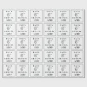 ZESDE MAANDAG, Art Deco Style, aangepaste naam Cadeaupapier (Vlak)