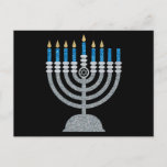 Zesde nacht van het Briefkaart Hanukkah Glitter<br><div class="desc">Hanukkah 2022 begint in de avond van zondag 18 december en eindigt in de avond van maandag 26 december</div>