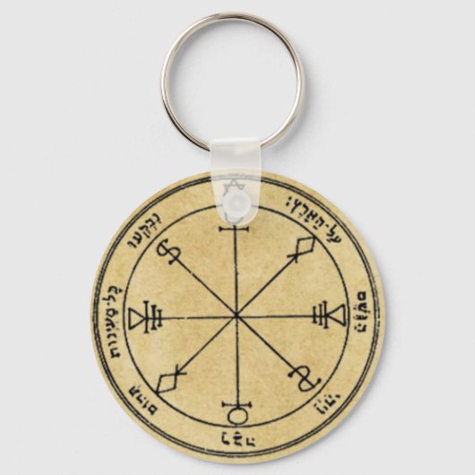 Zesde Pentacle van de Maan Sleutelhanger (Voorkant)