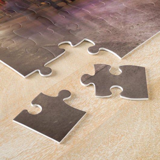 Zesde straat in Dusk in het centrum van Austin, Te Legpuzzel (Zijkant)