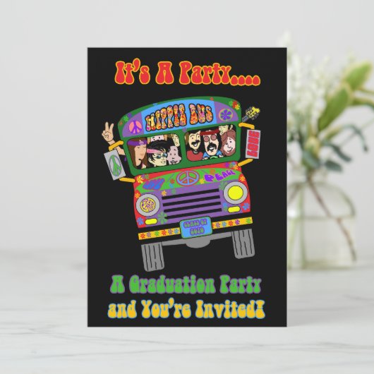 Zesde thema Afstuderen Uitnodiging (Staand voorkant)