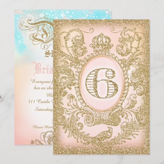 Zesde verjaardag Dream Big Kaart (Voorkant / Achterkant)