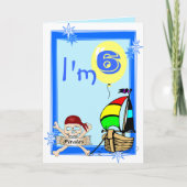 Zesde verjaardag kaart (Voorkant)