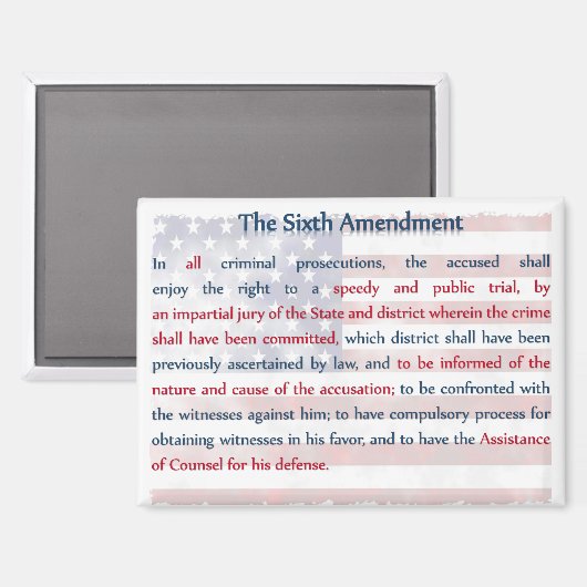 zesde wijziging magneet (Voorkant / Achterkant)