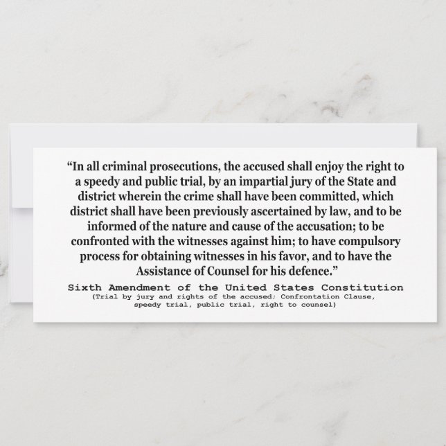 Zesde wijziging van de grondwet van de Verenigde S (Voorkant)